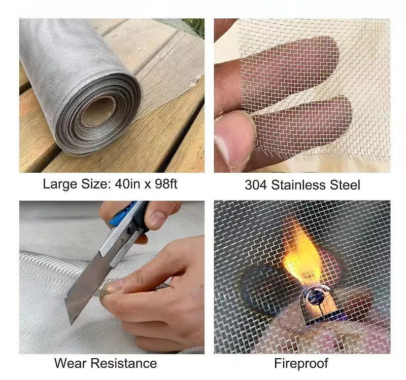3X3 mm Double Crimped Wire Mesh PVC Coated Woven Crimped Wire Mesh Roll